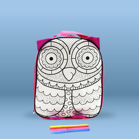 Pink Owl Backpack-Kids Land