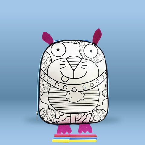 Blue Cat Backpack-Kids Land