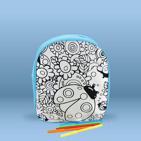 Blue Ladybug Backpack-Kids Land