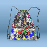 Love Glitter Drawstring Bag-Kids Land